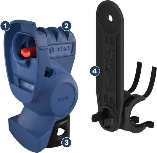 Adaptor Bosch EXPERT SDS Clean untuk Pengeboran, penghisap debu.