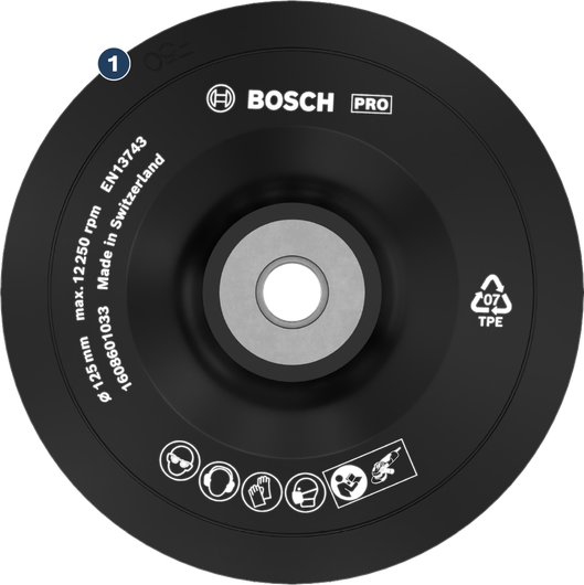 Bantalan penyangga penggiling sudut Bosch PRO 125mm.