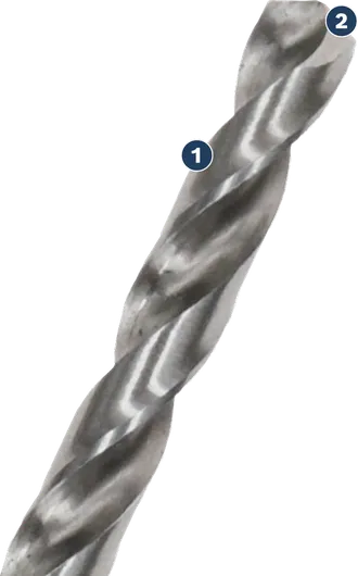 Tampilan dekat mata bor Bosch PRO Metal HSS-G Hex Twist.