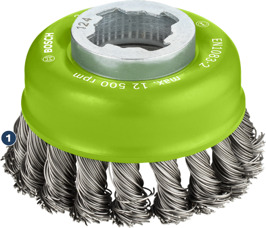 Sikat Bosch PRO Stainless Steel X-Lock Cup 75 mm.