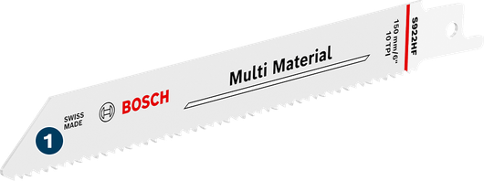 Mata pisau gergaji bolak-balik multi material Bosch S922HF.