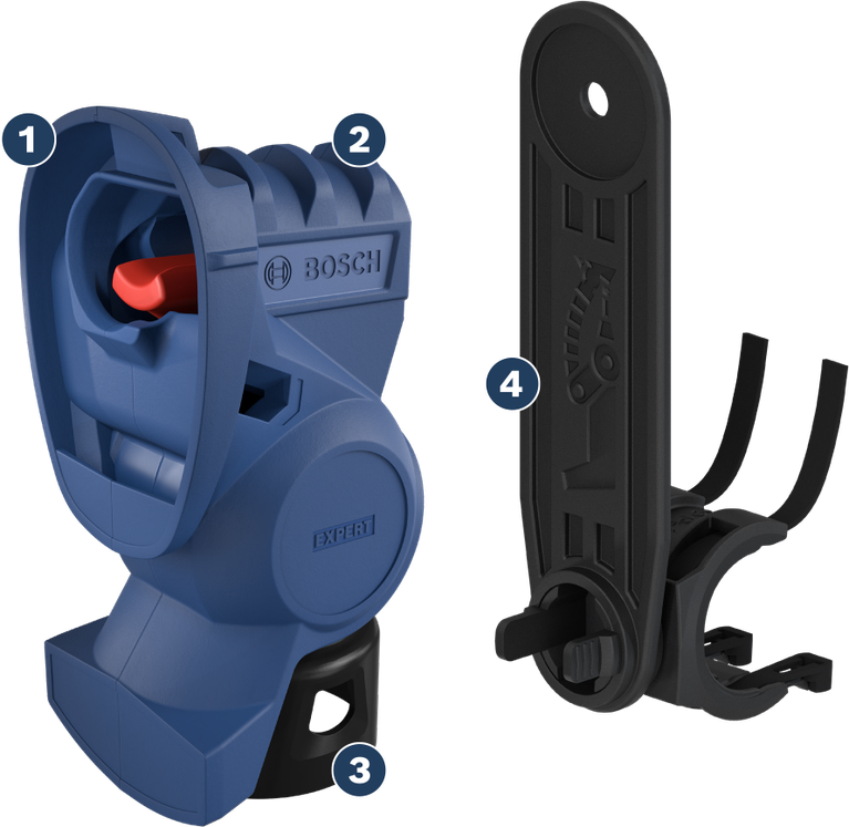 Adaptor Bosch EXPERT SDS Clean untuk Pengeboran dengan penyedotan debu.