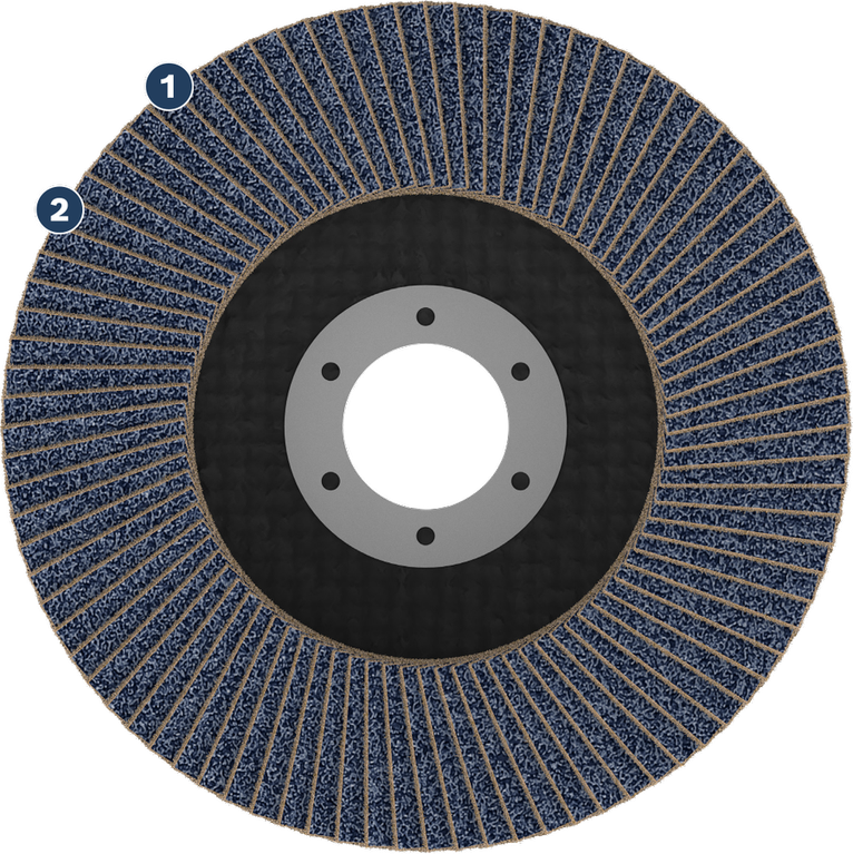 Cakram penutup Bosch untuk menggiling dan mengampelas.