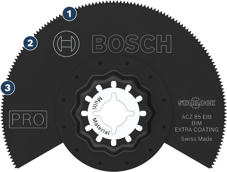 Mata gergaji multimaterial Bosch Starlock ACZ 85 EIB.