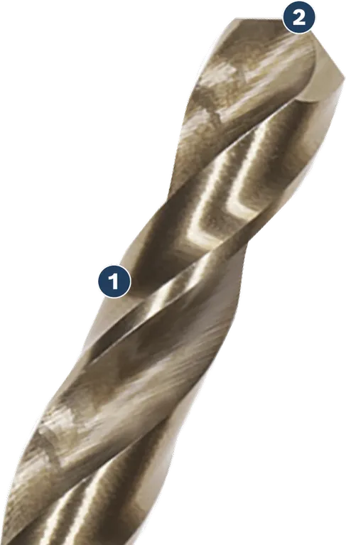 Mata bor putar Bosch untuk pengeboran logam.