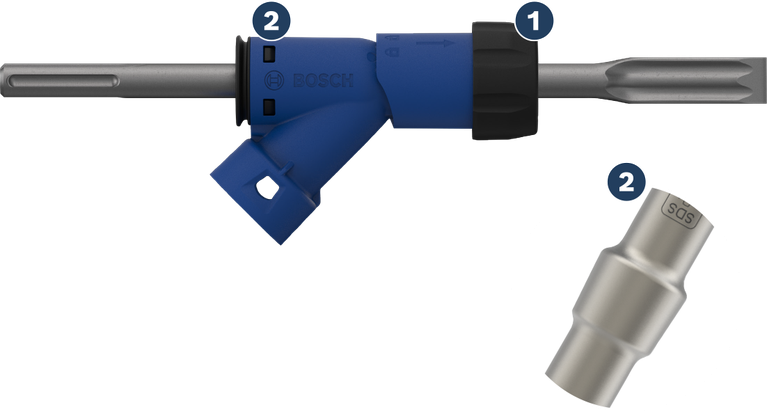 Adaptor Pahat Datar Bosch EXPERT SDS max 25x400 mm.