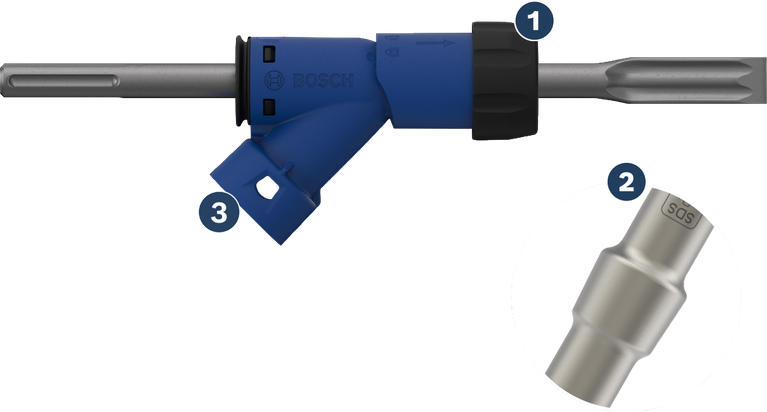 Adaptor Pahat Datar Bosch EXPERT SDS max 25x400 mm.