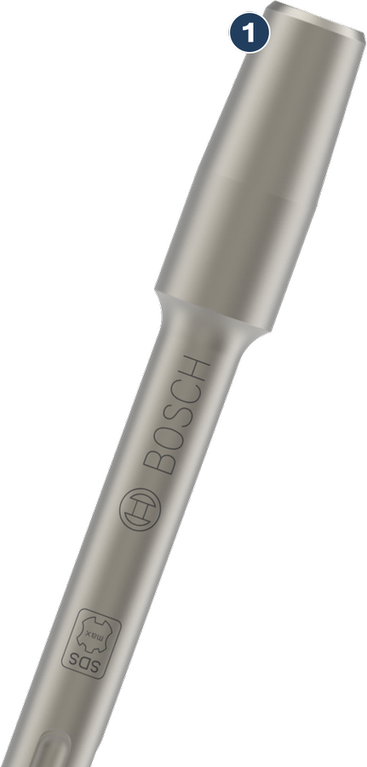 Bosch PRO SDS max Toolholder 220 mm untuk palu putar.