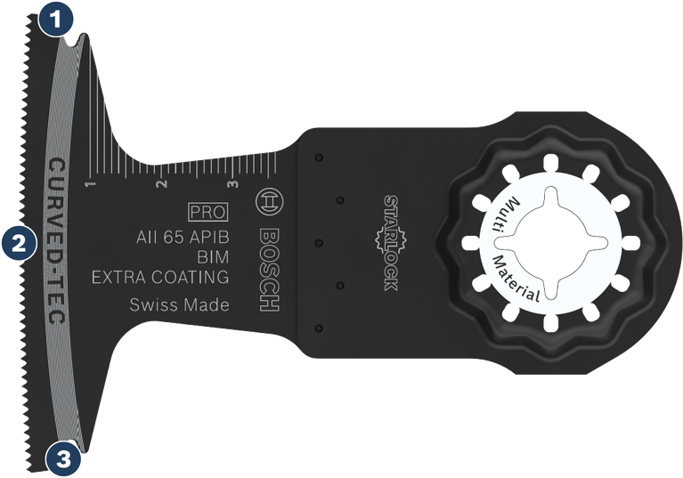 Mata gergaji multimaterial Bosch Starlock AII 65 APIB.