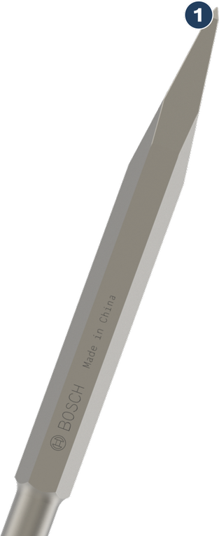 Pahat runcing Bosch PRO HEX 17-4C, 280 mm.