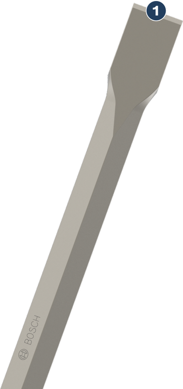 Pahat pipih Bosch untuk pekerjaan pembongkaran.