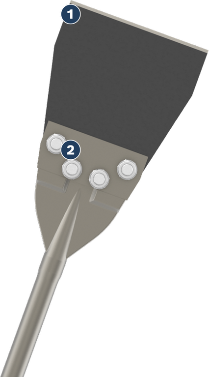 Bosch PRO SDS max Floor Scraper 152 x 635 mm pahat.