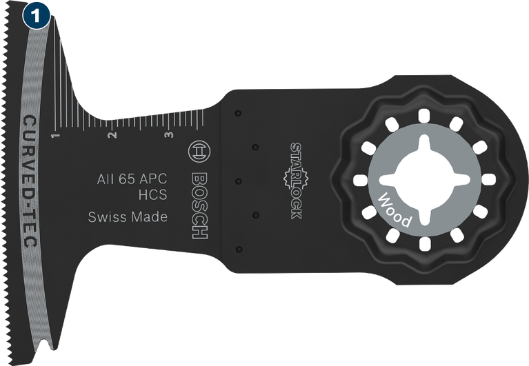 Mata pisau gergaji osilasi pemotong kayu Bosch Starlock.