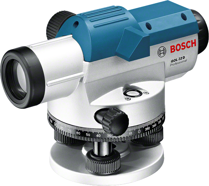 Level optik Bosch GOL 32 D dengan pembesaran 32x.
