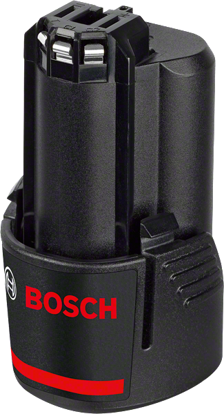 Paket baterai lithium-ion Bosch 10,8V.