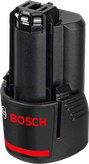 Paket baterai lithium-ion Bosch 10,8V.