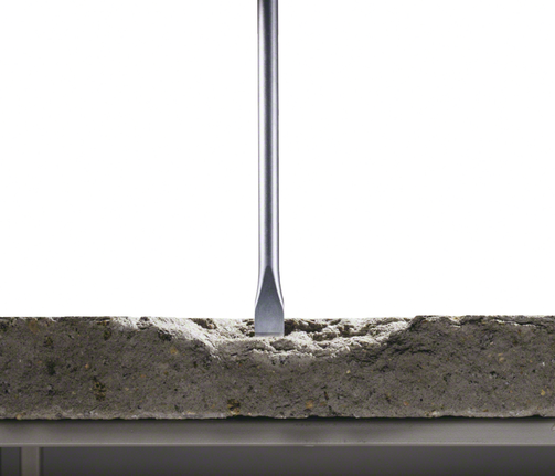 Mata pahat pipih untuk melubangi lempengan beton.