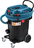 Penghisap debu kabel Bosch GAS 55 M AFC, kapasitas 43 liter.