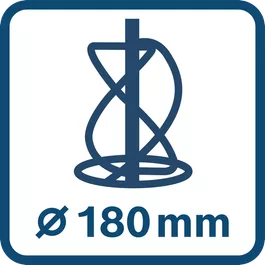Mekanisme perputaran ∅ 180 mm For mixing paddles up to Ø180 mm