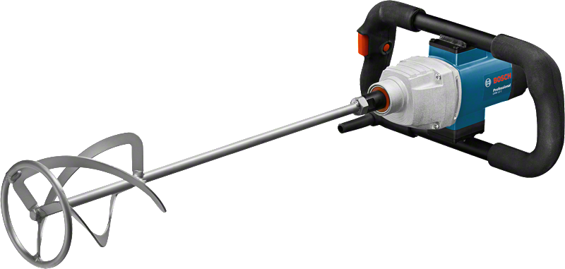 Mekanisme pengadukan Bosch GRW 12 E untuk mencampur bahan.