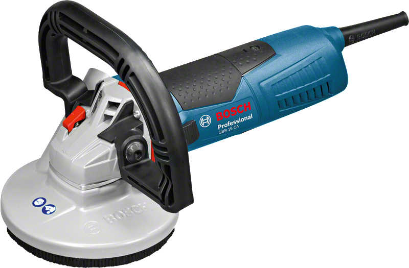 Penggiling beton Bosch GBR 15 CA dengan motor 1500W.