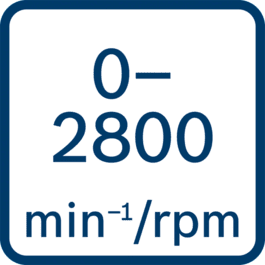 Kecepatan tanpa beban 0 - 2800 menit-1/rpm 