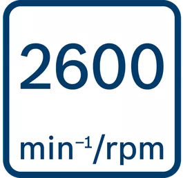 Kecepatan tanpa beban 2600 menit-1/rpm