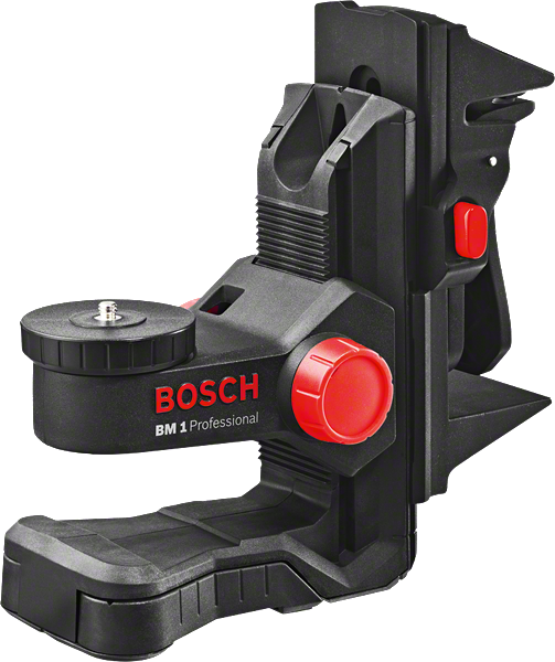 Dudukan universal Bosch BM 1 untuk alat perataan laser.