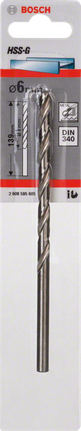 Mata bor logam Bosch HSS-G 6mm.