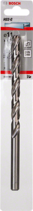 Mata bor logam Bosch HSS-G 11 mm DIN 340.