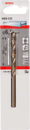 Mata bor logam Bosch HSS-Co 6,5 mm.