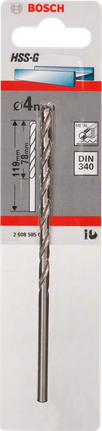 Mata bor logam Bosch HSS-G 4mm.