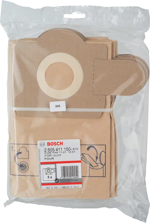 Kantong filter kertas Bosch 5 bungkus.