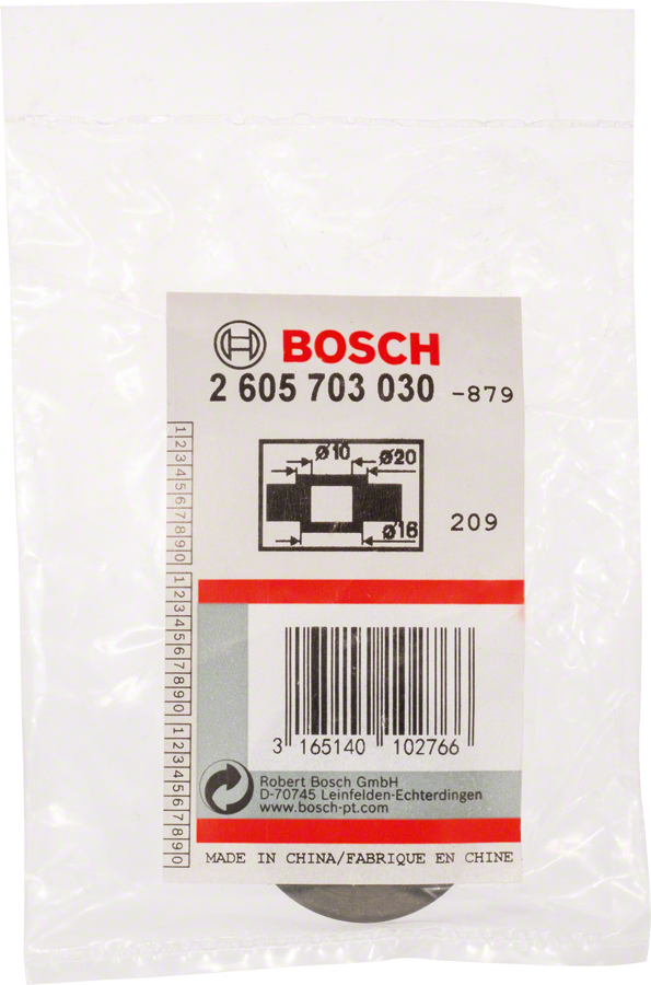 Flensa penyangga Bosch 20×10×16 mm.