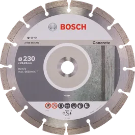 Cakram pemotong berlian Bosch untuk beton 230mm.
