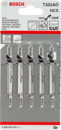 Mata gergaji Bosch T101AO isi 5 buah.