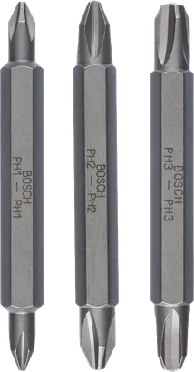 Object #200178722: 2607001748_bo_pro_u_f_1 Set mata bor Bosch 3 bagian ujung ganda, 60 mm.