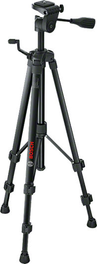 BT 150 Tripod Bosch dengan ketinggian dan pegangan yang dapat disesuaikan.