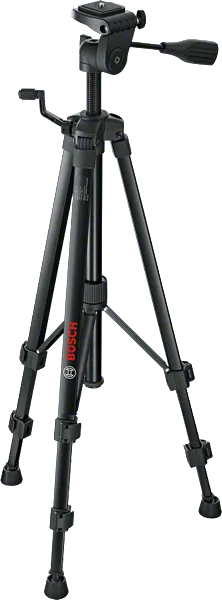 Tripod Bosch dengan ketinggian dan pegangan yang dapat disesuaikan.