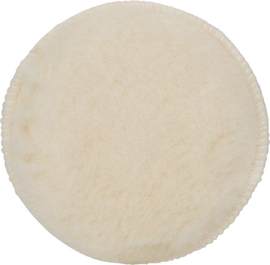 Bantalan pemoles Bosch dengan permukaan wol yang lembut.