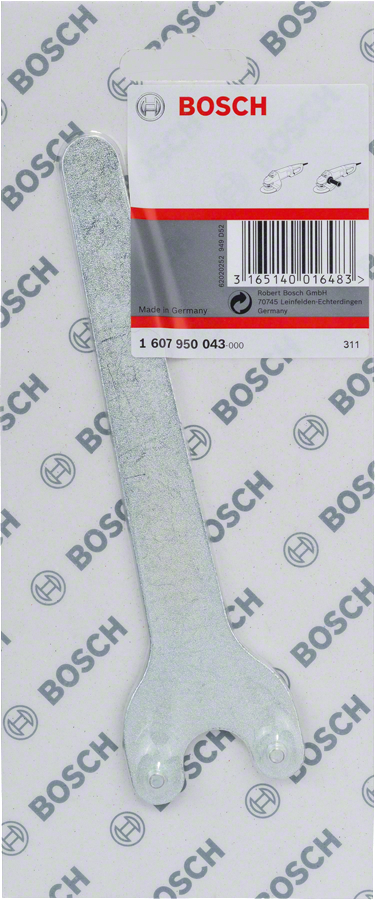 Kunci pas dua lubang Bosch lurus.