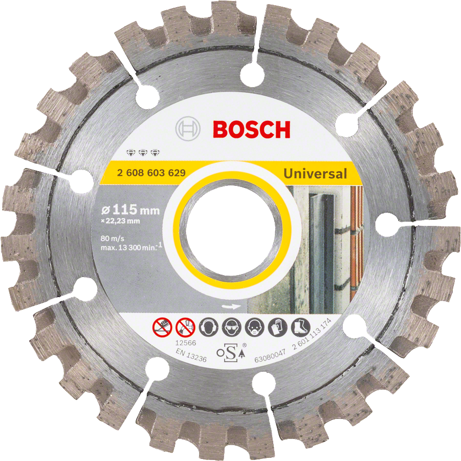 Cakram pemotong berlian Bosch Terbaik untuk Universal 115mm.