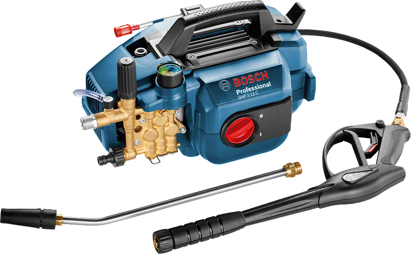 Mesin cuci bertekanan tinggi Bosch GHP 5-13 C dengan tekanan maksimum 140 bar.