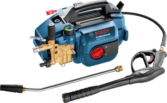 GHP 5-13 C Mesin cuci bertekanan tinggi Bosch GHP 5-13 C dengan tekanan maksimum 140 bar.