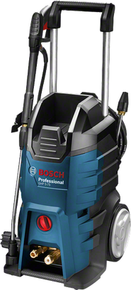 Mesin cuci bertekanan tinggi Bosch GHP 5-75 dengan roda.