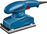 Mesin pengamplas orbital Bosch GSS 2300 dengan pelat lebar 92mm.