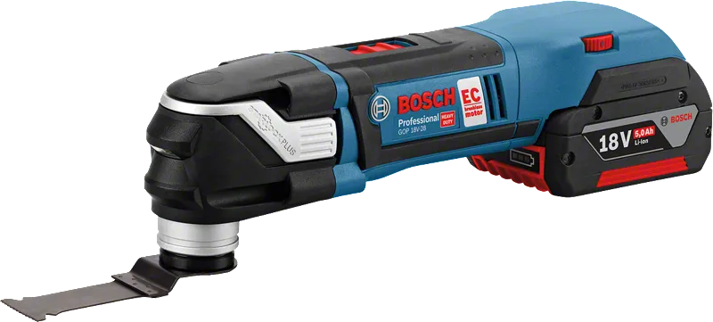 Perkakas multiguna nirkabel Bosch GOP 18V-28 dengan StarlockPlus.