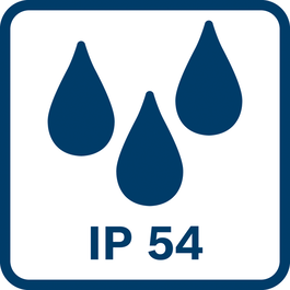 IP54 perlindungan dari debu dan cipratan air 