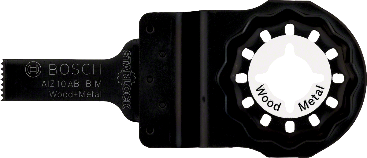 Mata pisau BIM Bosch Starlock AIZ 10 AB untuk kayu dan logam.