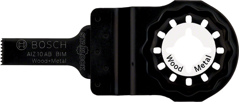 Mata pisau BIM Bosch Starlock AIZ 10 AB untuk kayu dan logam.